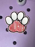 Wildcat Paw Print Bling Bit