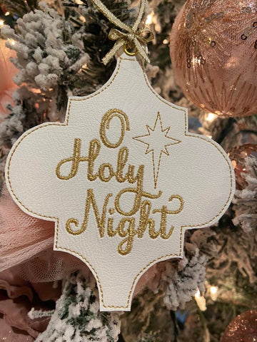 O Holy Night Ornament Gold
