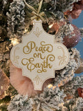 Peace of Earth Ornament Gold