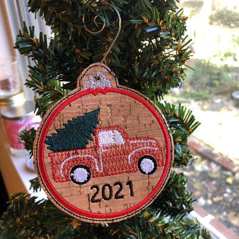 Vintage Truck with Tree Ornament