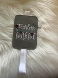 Fearless because He is Faithful Bookmark and Book band