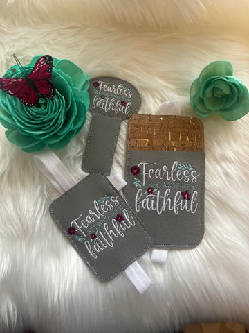 Fearless because He is Faithful Bookmark and Book band