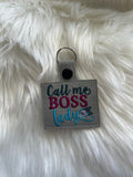 Call Me Boss Lady Key Fob