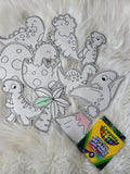 $5 Friday Dino Coloring Doll Bundle