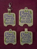 Plant yourself in His Work Sanitizer Holder