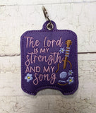 Lord is My Strength Sanitizer Holder
