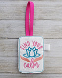 Find your Calm Bookmark and Book Band