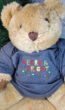 Merry and Bright Wording 6 sizes + 1 Applique Backing