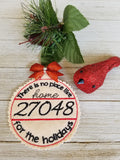 Zip Code Ornament with 0-9 Numbers