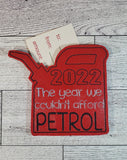 Year Couldn't Afford Petrol Gift Card Holder