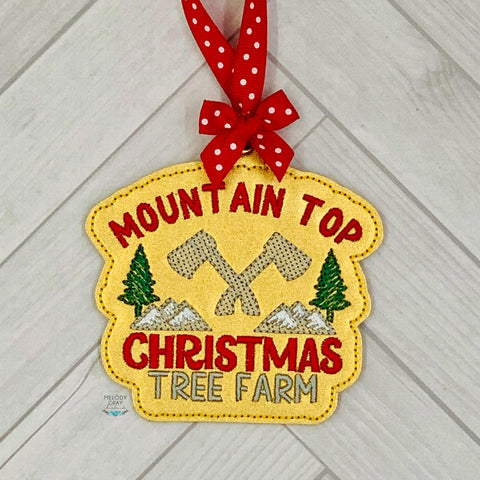 Mountain Top Christmas Tree Farm Ornament