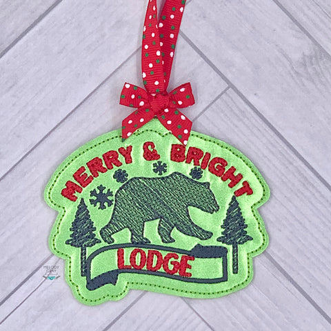 Merry and Bright Lodge Ornament