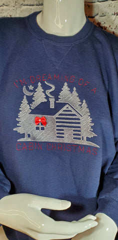 Dreaming of Cabin Christmas Sketch - 8 Sizes