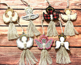 $5 Friday Macrame Angel Ornament 1021