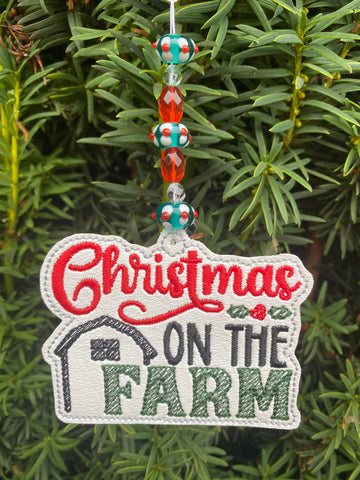 Christmas on the Farm Ornament
