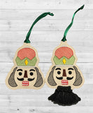 Nutcracker Sketch Macrame and NO Macrame Ornaments EXCLUSIVE