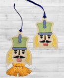 Nutcracker Sketch Macrame and NO Macrame Ornaments EXCLUSIVE