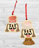 Nutcracker Sketch Macrame and NO Macrame Ornaments EXCLUSIVE