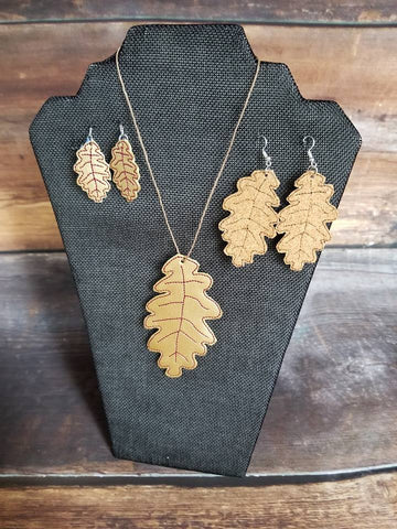 Fall Leaf Earring & Pendant