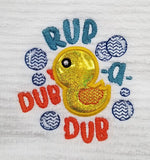 Rub A Dub Dub - Applique/Fill