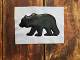 Bear Silhouette - 3 Sizes - 4x4 Fill - 5x7 and 6x10 Applique