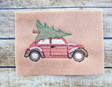 Vintage Car with Tree Sketch - 3 Sizes