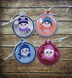 EXCLUSIVE Snowman Family Ornament SET