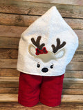 Girl Reindeer Face Only - 2 Sizes