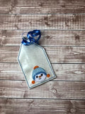 EXLCUSIVE Snowman Family Package Tag Set