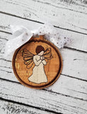 Embroidery Angel Hop Angel Ornament - 4x4 and 5x7 Grouped