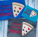 Pizza My Heart Valentine Applique - 3 Sizes