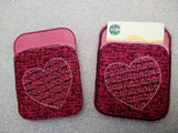 Credit Card Holder Hearts - 2 Finishes