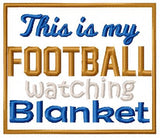 Football Watching Blanket 6x6 ONLY