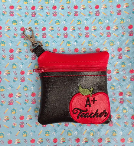 A+ Teacher Zipper Bag - 4 Sizes