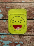 Credit Card Holder Excited Smiley Face - 2 Finishes