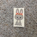 Woodland Animal Bunny Sketch - GIRL - 3 Sizes