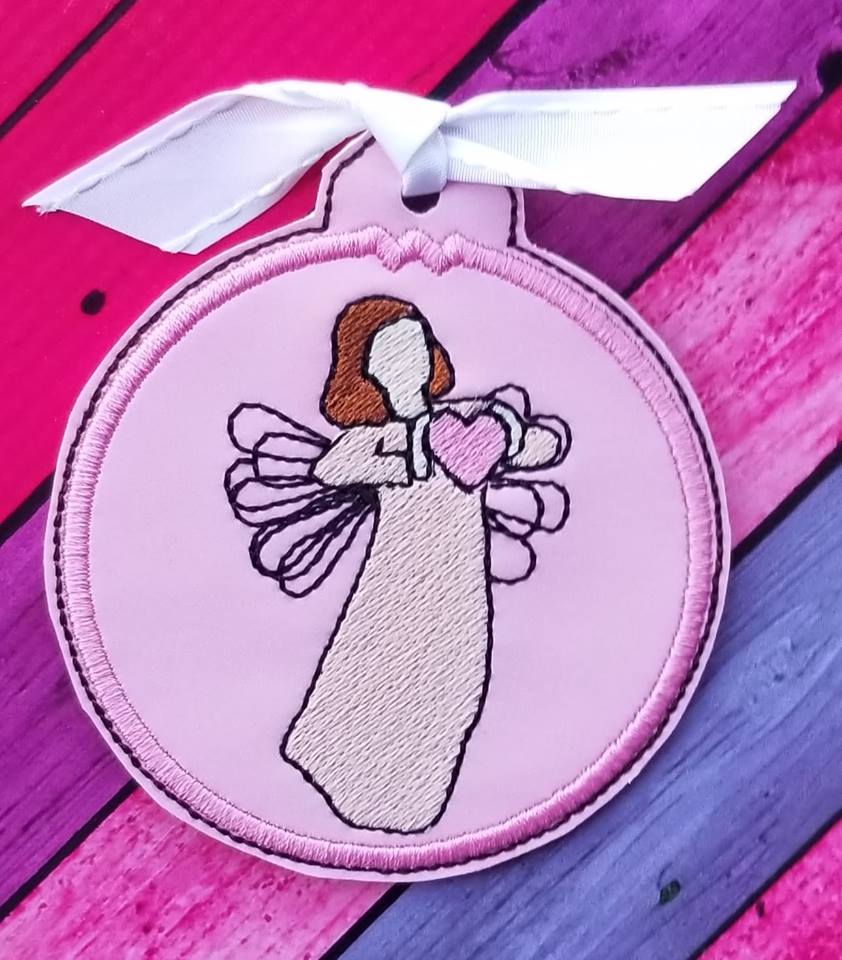 Angel Hop Valentine Angel Ornament – A-Z Blanks and Designs