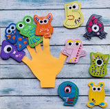 Monster Number Finger Puppet Set - 10 Designs Included