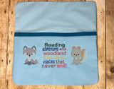 Woodland Animal Reading Adventure Saying - 2 Sizes