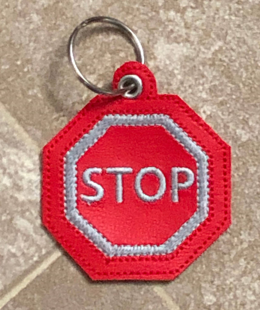 Stop Sign Key Fob - 2 Styles – A-Z Blanks and Designs