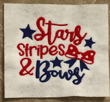 Stars Stripes & Bows - 4 Sizes