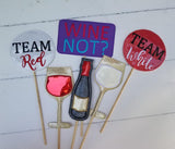 Wine Photo Booth Prop SET - 5x7 ONLY