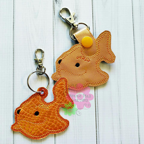 Sea Creature Gold Fish Fob - 2 Styles