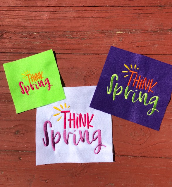 Think Spring Round Think Spring - 3 Sizes – A-Z Blanks and Designs