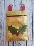 Christmas Holly Zip Bag - 4 Sizes