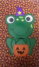 Halloween Frog Wizard Applique - 6 Sizes