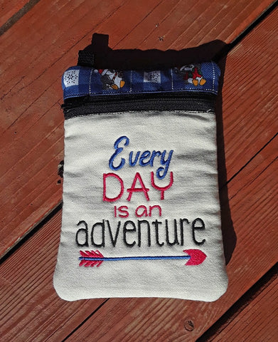 Every Day is an Adventure Zip Bag