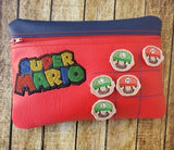 Super Brothers Tic Tac Toe Zip Bag and Game Pieces