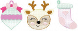 Ornament, Deer, Stocking Trio Sketch