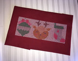 Ornament, Deer, Stocking Cross Stitch